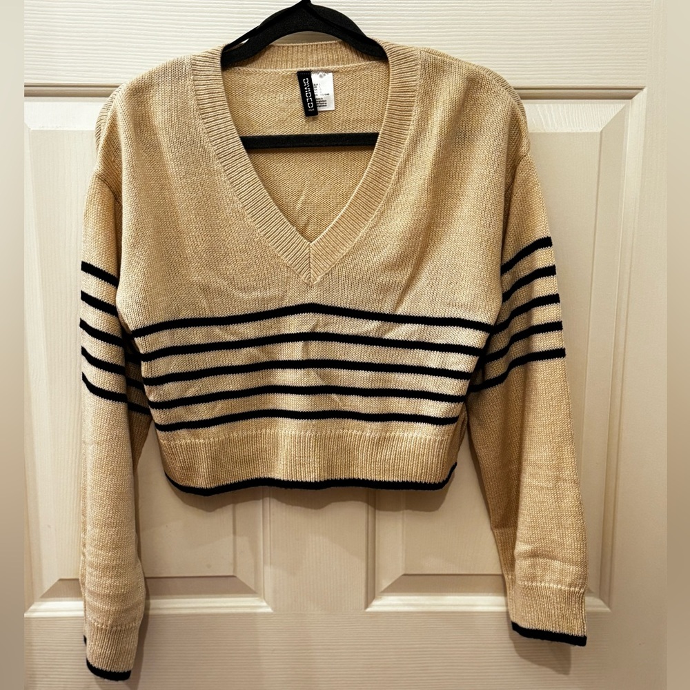Crop fall sweater